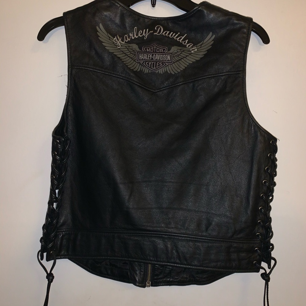 Women’s Leather Harley Davidson vest